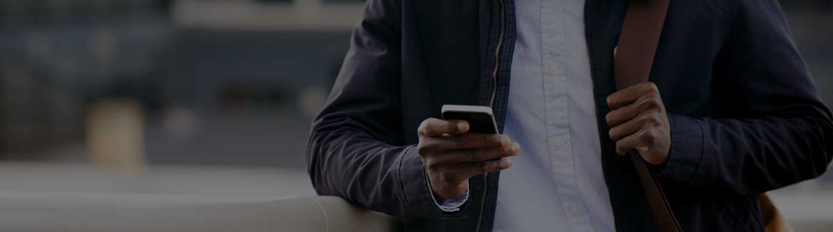 Man on cell phone